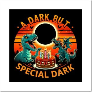 Dark but special birthday total solar eclipse birthday Posters and Art